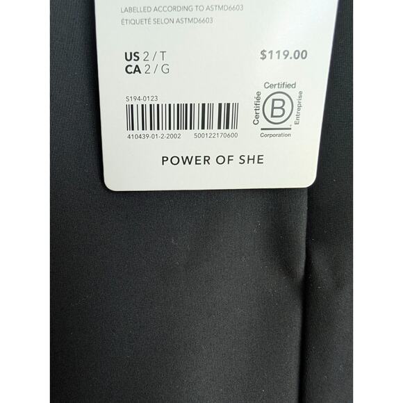 Athleta Stellar Trouser Pants Womens 2 Tall Black Tapered Leg High Rise Running - Picture 4 of 4